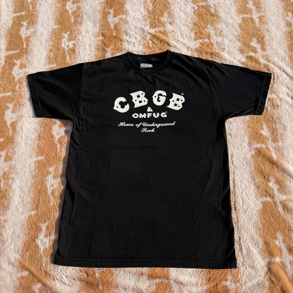 Vintage CBGB OMFUG T Shirt Black Punk Rock Home Of Underground Rock Size M